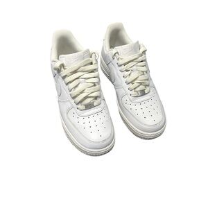 Nike Air Force 1 Low Top White Sneakers – Size 8.5